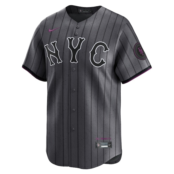 Francisco Lindor New York Mets Nike 2024 City Connect Limited Player Jersey - Graphite - Image 2