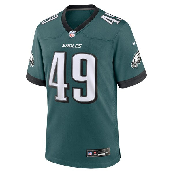 Rick Lovato Philadelphia Eagles Nike Team Game Jersey - Midnight Green - Image 3