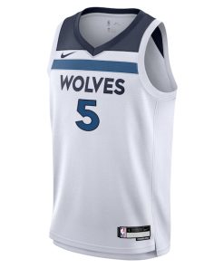 Alternative view of Anthony Edwards Minnesota Timberwolves Nike Youth Swingman Jersey - Association Edition - White