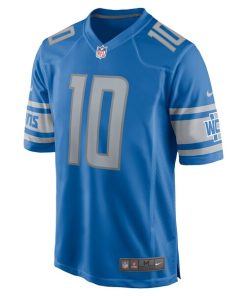 Alternative view of Teddy Bridgewater Detroit Lions Nike Team Game Jersey -  Blue