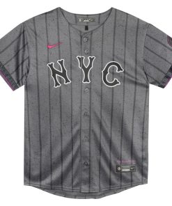 Alternative view of Pete Alonso New York Mets Nike Preschool 2024 City Connect Limited Player Jersey - Graphite
