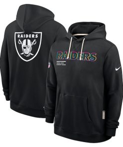 Las Vegas Raiders Nike 2025 NFL Crucial Catch Sideline Standard Issue Dri-FIT Hoodie - Black