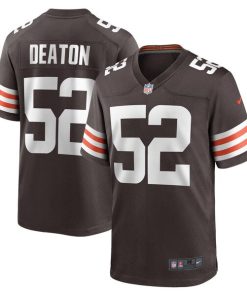 Dawson Deaton Cleveland Browns Nike Game Player Jersey - Brown