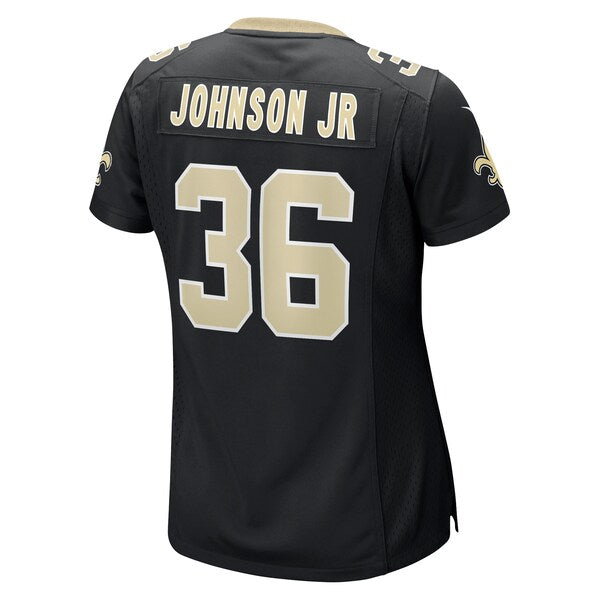 Anthony Johnson New Orleans Saints Nike Women's Team Game Jersey - Black - Image 3