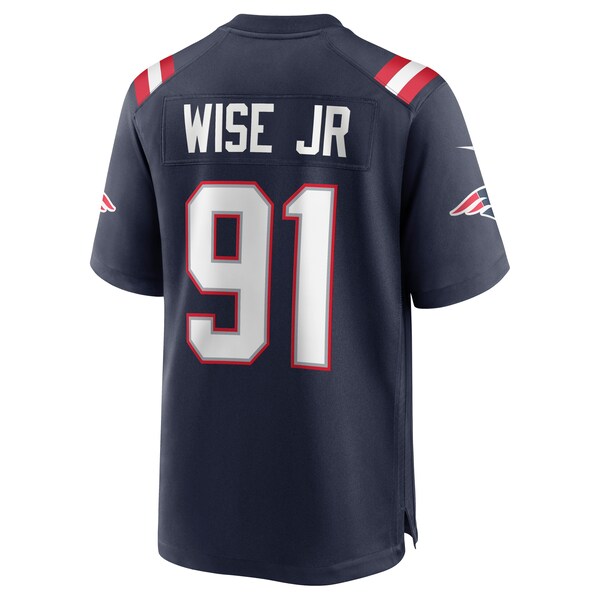 Deatrich Wise Jr. New England Patriots Nike Game Jersey - Navy - Image 3
