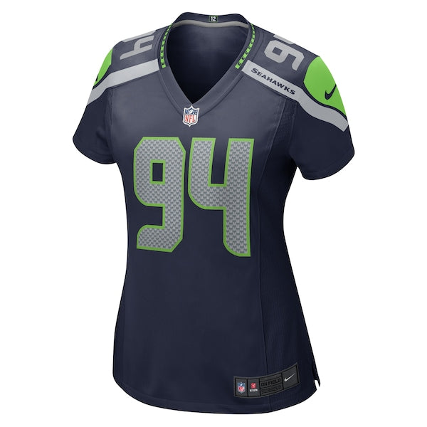 Mike Morris Seattle Seahawks Nike Women's Game Jersey - College Navy - Image 2