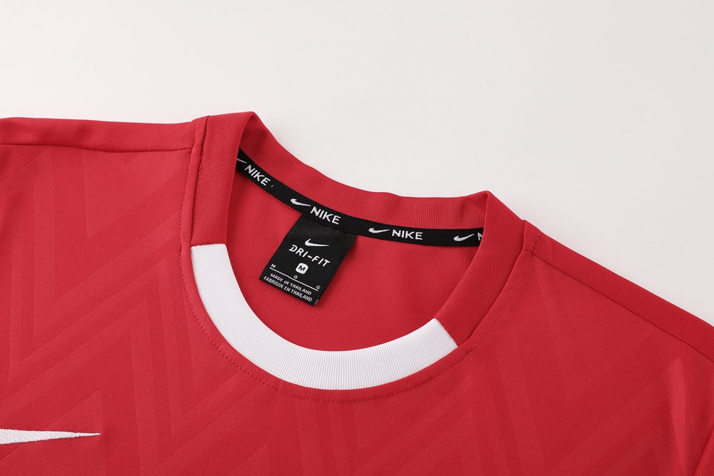Nike Short Sleeve Training Jersey Set-ND06- Red/White - Image 5