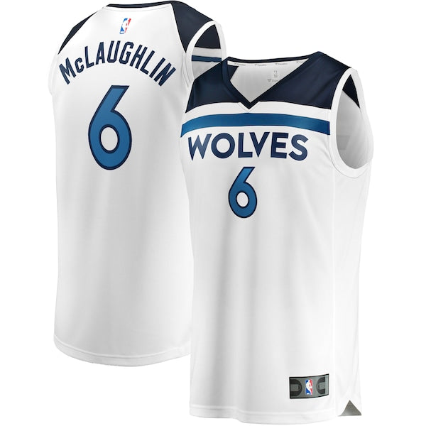 Jordan McLaughlin Minnesota Timberwolves Youth Fast Break Replica Player Jersey - Association Edition - White