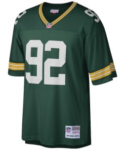 Alternative view of Reggie White Green Bay Packers Big & Tall 1996 Retired Player Replica Jersey - Green