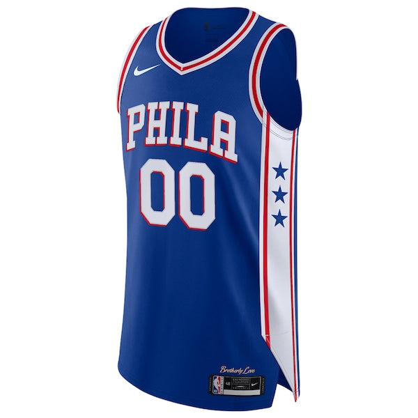 Philadelphia 76ers Nike Custom Authentic Jersey - Icon Edition - Royal - Image 2