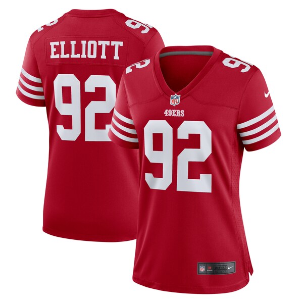 Jordan Elliott San Francisco 49ers Nike Women's Team Game Jersey - Scarlet