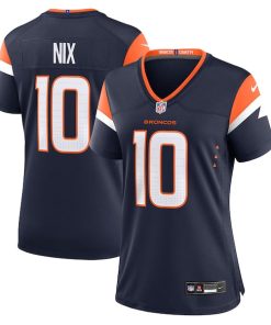 Bo Nix Denver Broncos Nike Women's Alternate Game Jersey -  Navy/White