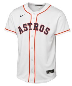 Alternative view of Yordan Alvarez Houston Astros Nike Youth Home Replica Jersey - White