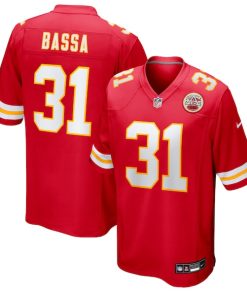 Jeffrey Bassa Kansas City Chiefs Nike Team Game Jersey -  Red