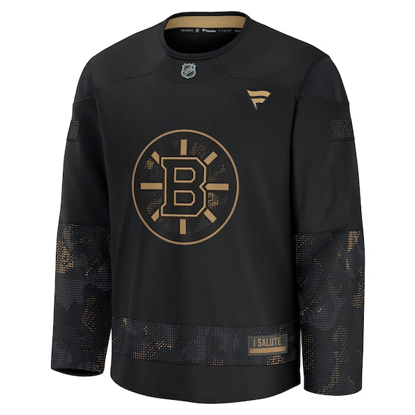Boston Bruins 2024 Military Appreciation Practice Jersey - Black - Image 2