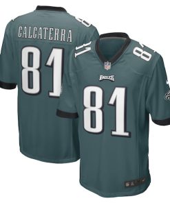 Grant Calcaterra Philadelphia Eagles Nike Game Player Jersey - Midnight Green