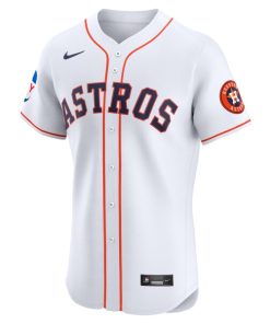 Alternative view of Houston Astros Nike Home Elite Patch Jersey - White