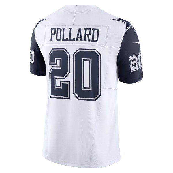 Tony Pollard Dallas Cowboys Nike Vapor F.U.S.E. Limited Jersey - White/Navy - Image 4