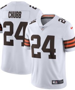 Nick Chubb Cleveland Browns Nike Vapor Limited Jersey - White