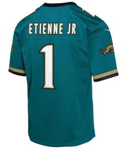 Alternative view of Travis Etienne Jacksonville Jaguars Nike Youth Prowler Throwback Player Game Jersey - Teal