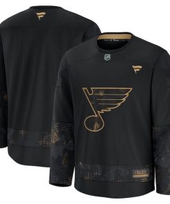 St. Louis Blues  2024 Military Appreciation Practice Jersey - Black