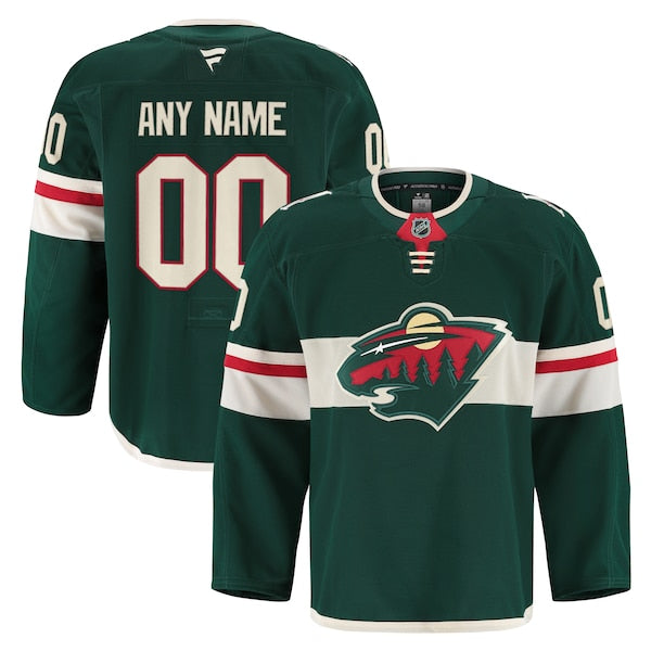 Minnesota Wild Home Authentic Pro Custom Jersey - Green