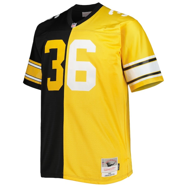 Jerome Bettis Pittsburgh Steelers Big & Tall Split Legacy Retired Player Replica Jersey - Black/Gold - Image 2