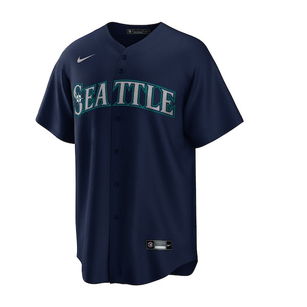 Jesse Winker Seattle Mariners Nike Alternate Replica Player Jersey - Navy - Image 2
