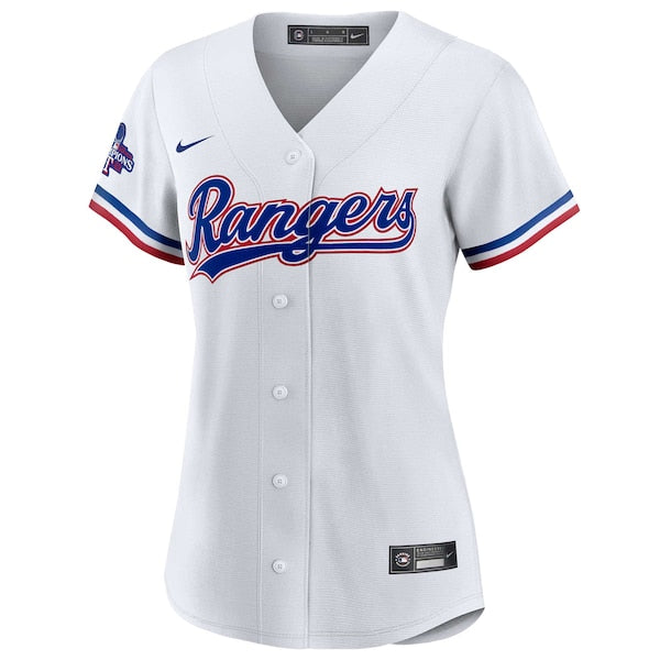 Texas Rangers Nike Women's Home 2023 World Series Champions Replica Team Jersey - White - Image 2