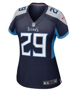 Alternative view of Jarvis Brownlee Jr. Tennessee Titans Nike Women's  Game Jersey -  Navy