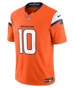 Alternative view of Bo Nix Denver Broncos Nike Vapor F.U.S.E. Limited Jersey - Orange