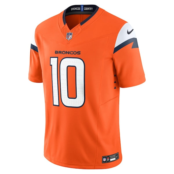 Bo Nix Denver Broncos Nike Vapor F.U.S.E. Limited Jersey - Orange - Image 2