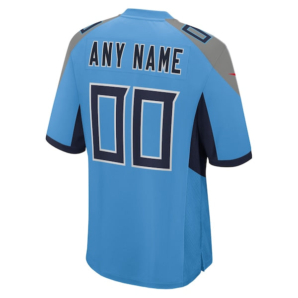 Tennessee Titans Nike Alternate Custom Game Jersey - Light Blue - Image 3