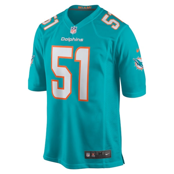 David Long Jr. Miami Dolphins Nike Game Jersey - Aqua - Image 2