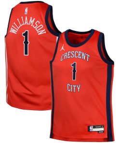 Zion Williamson New Orleans Pelicans Jordan Brand Swingman Jersey Statement - Red