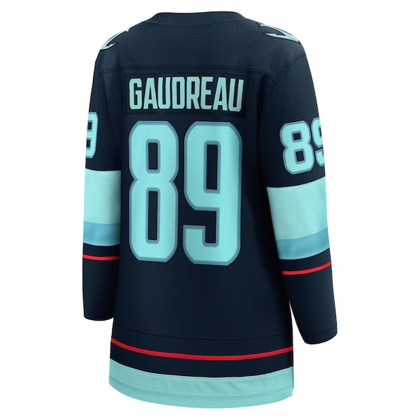 Frederick Gaudreau Seattle Kraken Women's Home Breakaway Jersey - Deep Sea Blue - Image 3