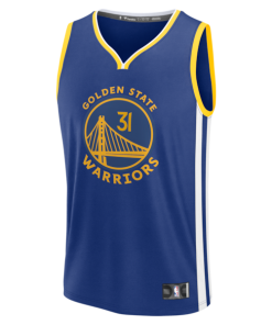 Alternative view of Seth Curry Golden State Warriors  Fast Break Replica Jersey - Blue - Icon Edition