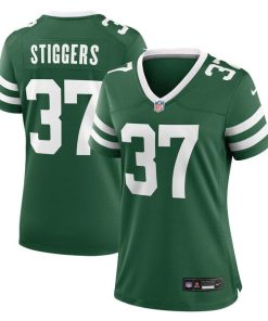 Qwan'tez Stiggers New York Jets Nike Women's Team Game Jersey - Legacy Green
