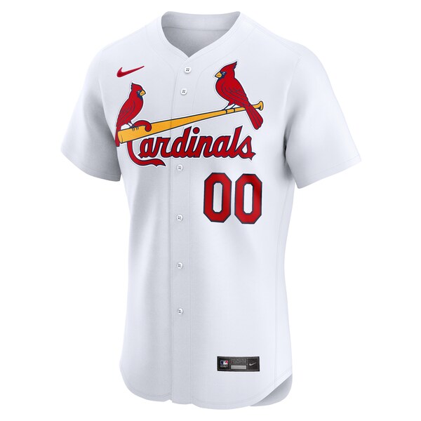 St. Louis Cardinals Nike Home Elite Custom Jersey - White - Image 2