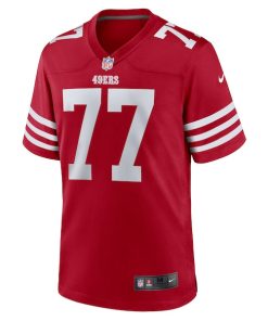 Alternative view of Dominick Puni San Francisco 49ers Nike Team Game Jersey -  Scarlet