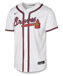 Alternative view of Ronald Acu?a Jr. Atlanta Braves Nike Youth Home Limited Player Jersey - White