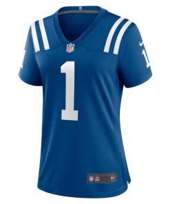 Alternative view of Number 1 Bride Indianapolis Colts Nike Women's Game Jersey - Royal