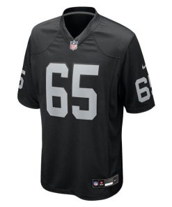 Alternative view of Alex Cappa Las Vegas Raiders Nike Team Game Jersey -  Black