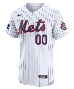 Alternative view of New York Mets Nike Home Elite Pick-A-Player Retired Roster Patch Jersey - White