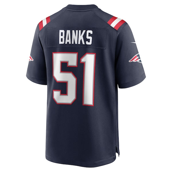 Keshawn Banks New England Patriots Nike Game Jersey - Navy - Image 3