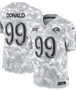 Aaron Donald Los Angeles Rams Nike 2024 Salute to Service Retired Player Limited Jersey - Arctic Camo