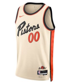 Alternative view of Detroit Pistons Nike Unisex 2024/25 Custom Swingman Jersey - City Edition - White