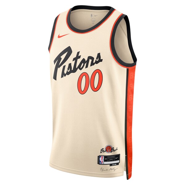 Detroit Pistons Nike Unisex 2024/25 Custom Swingman Jersey - City Edition - White - Image 2
