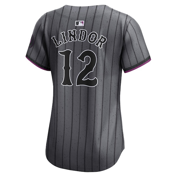 Francisco Lindor New York Mets Nike Women's 2024 City Connect Limited Player Jersey - Graphite - Image 3