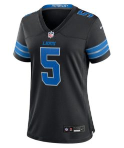 Alternative view of David Montgomery Detroit Lions Nike Women's 2nd Alternate Game Jersey - Black